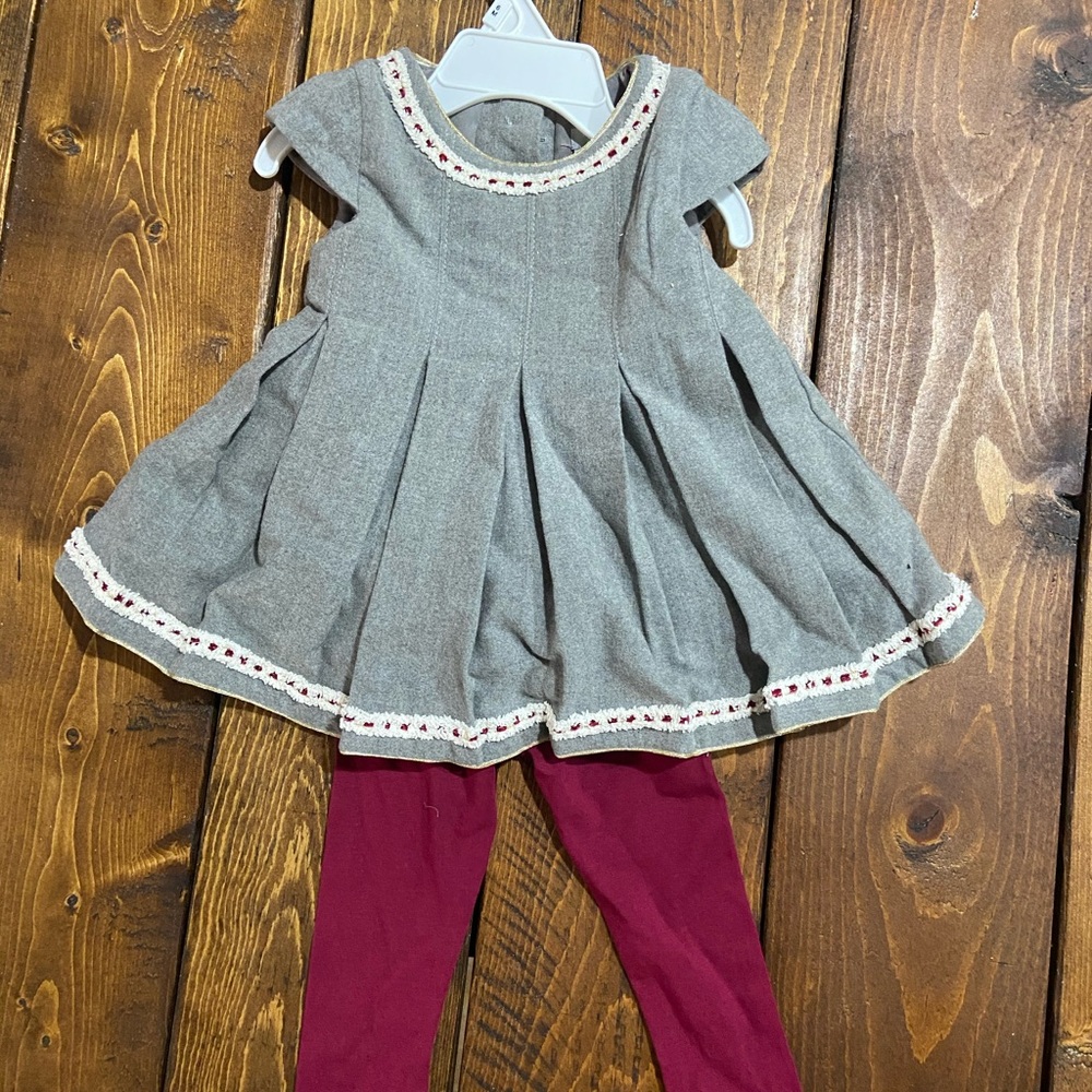 Baby dress with leggings
